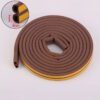 D Shaped Self-adhesive EPDM Rubber Door and Window Foam Seal Strip Soundproofing Collision Avoidance Rubber Weatherstrip